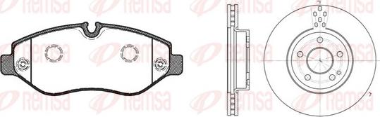 Remsa 81245.01 - Kit de plaquettes de frein, frein à disque cwaw.fr