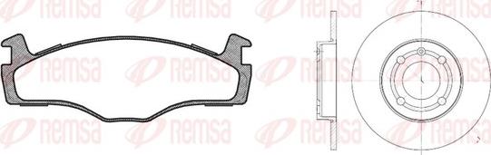 Remsa 8171.04 - Kit de freins, frein à disques cwaw.fr