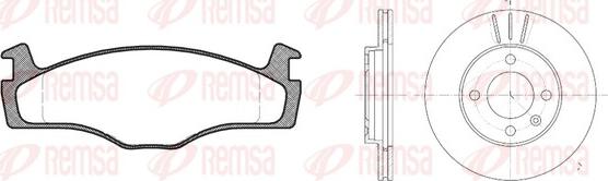 Remsa 8171.00 - Kit de freins, frein à disques cwaw.fr