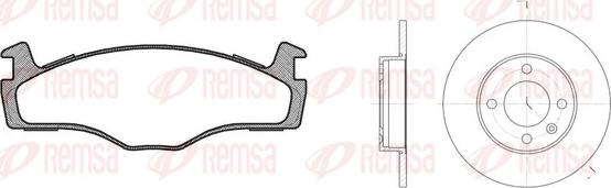 Remsa 8171.03 - Kit de freins, frein à disques cwaw.fr