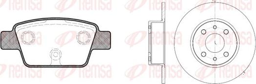 Remsa 8861.00 - Kit de freins, frein à disques cwaw.fr