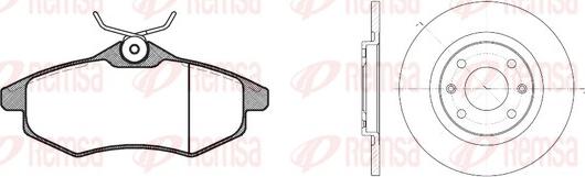 Remsa 8881.00 - Kit de freins, frein à disques cwaw.fr