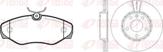 Remsa 8834.00 - Kit de freins, frein à disques cwaw.fr