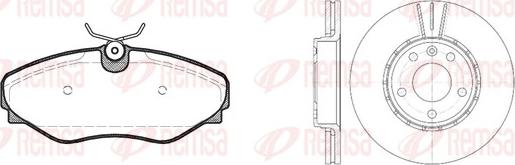 Remsa 8834.01 - Kit de freins, frein à disques cwaw.fr