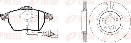 Remsa 8390.06 - Kit de freins, frein à disques cwaw.fr