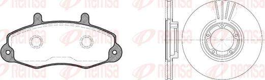 Remsa 8391.00 - Kit de freins, frein à disques cwaw.fr