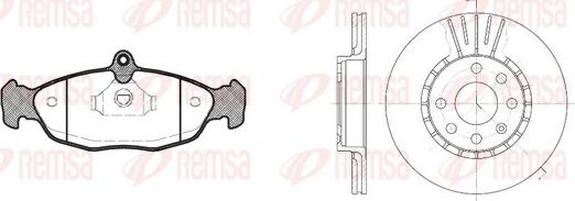 Remsa 8393.03 - Kit de freins, frein à disques cwaw.fr