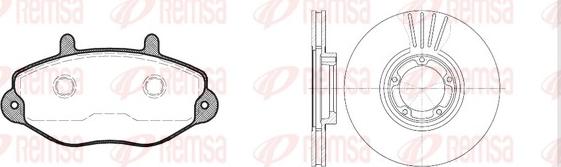 Remsa 8392.00 - Kit de freins, frein à disques cwaw.fr