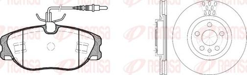 Remsa 8305.00 - Kit de freins, frein à disques cwaw.fr