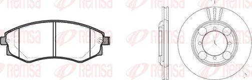 Remsa 8318.00 - Kit de freins, frein à disques cwaw.fr