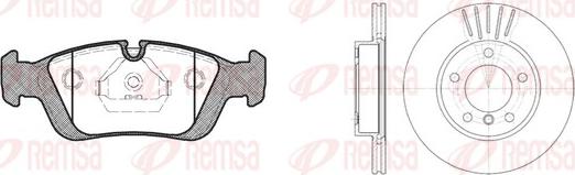 Remsa 8384.01 - Kit de freins, frein à disques cwaw.fr