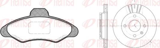 Remsa 8331.00 - Kit de freins, frein à disques cwaw.fr