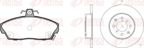 Remsa 8337.00 - Kit de freins, frein à disques cwaw.fr