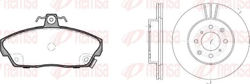 Remsa 8337.01 - Kit de freins, frein à disques cwaw.fr