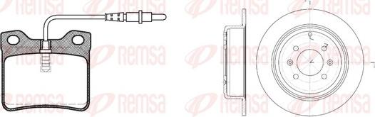 Remsa 8321.00 - Kit de freins, frein à disques cwaw.fr