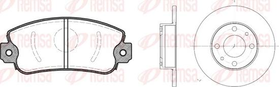 Remsa 8372.00 - Kit de freins, frein à disques cwaw.fr