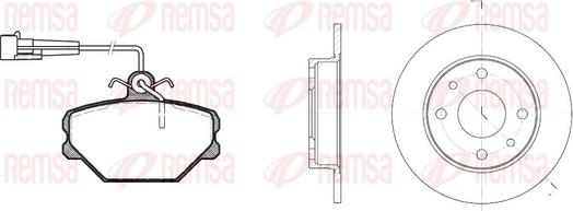 Remsa 8264.00 - Kit de freins, frein à disques cwaw.fr