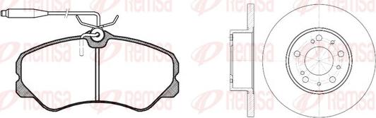 Remsa 8261.00 - Kit de freins, frein à disques cwaw.fr