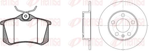 Remsa 8263.01 - Kit de freins, frein à disques cwaw.fr