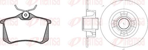 Remsa 8263.07 - Kit de freins, frein à disques cwaw.fr