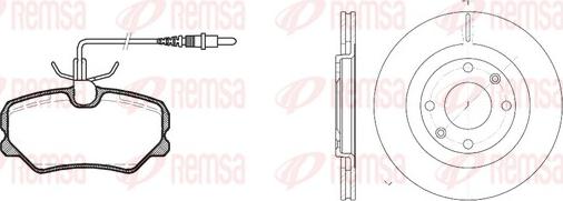 Remsa 8262.00 - Kit de freins, frein à disques cwaw.fr