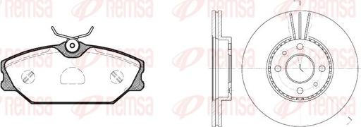 Remsa 8208.04 - Kit de freins, frein à disques cwaw.fr