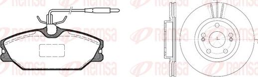 Remsa 8208.05 - Kit de freins, frein à disques cwaw.fr