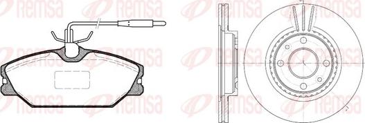 Remsa 8208.00 - Kit de freins, frein à disques cwaw.fr