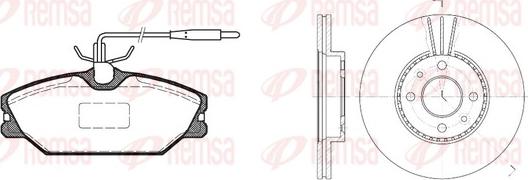 Remsa 8208.01 - Kit de freins, frein à disques cwaw.fr