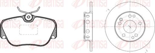 Remsa 8284.00 - Kit de freins, frein à disques cwaw.fr