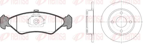 Remsa 8285.01 - Kit de freins, frein à disques cwaw.fr