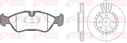 Remsa 8286.00 - Kit de freins, frein à disques cwaw.fr