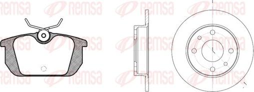 Remsa 8231.00 - Kit de freins, frein à disques cwaw.fr