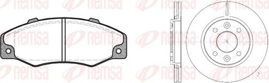 Remsa 8220.00 - Kit de freins, frein à disques cwaw.fr