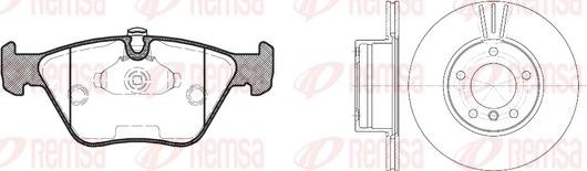 Remsa 8270.00 - Kit de freins, frein à disques cwaw.fr