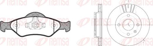 Remsa 8765.00 - Kit de freins, frein à disques cwaw.fr