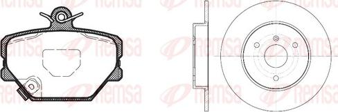 Remsa 8705.00 - Kit de freins, frein à disques cwaw.fr