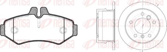 Remsa 8733.00 - Kit de freins, frein à disques cwaw.fr