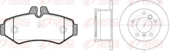 Remsa 8733.01 - Kit de freins, frein à disques cwaw.fr