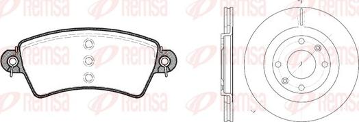 Remsa 8726.00 - Kit de freins, frein à disques cwaw.fr