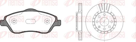 Remsa 8774.04 - Kit de freins, frein à disques cwaw.fr