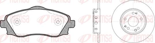 Remsa 8774.00 - Kit de freins, frein à disques cwaw.fr