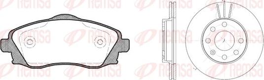 Remsa 8774.01 - Kit de freins, frein à disques cwaw.fr