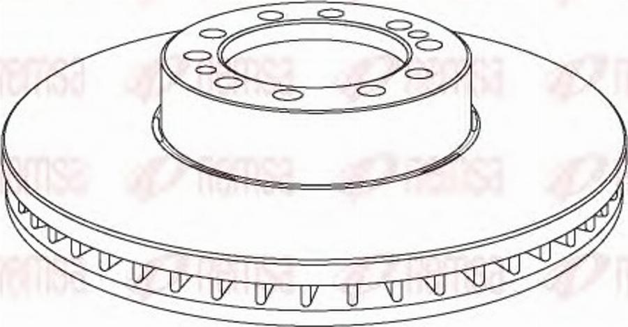 Remsa DCA1075.20 - Disque de frein cwaw.fr