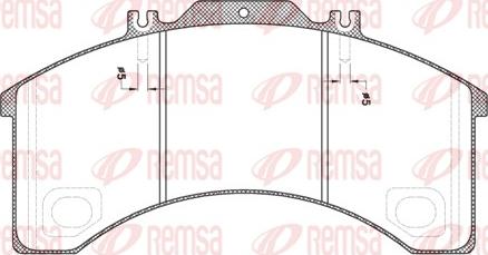 Remsa JCA 498.00 - Kit de plaquettes de frein, frein à disque cwaw.fr