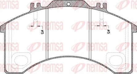 Remsa JCA 497.00 - Kit de plaquettes de frein, frein à disque cwaw.fr