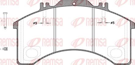 Remsa JCA 497.30 - Kit de plaquettes de frein, frein à disque cwaw.fr