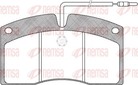 Remsa JCA 505.40 - Kit de plaquettes de frein, frein à disque cwaw.fr