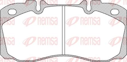 Remsa JCA 640.00 - Kit de plaquettes de frein, frein à disque cwaw.fr