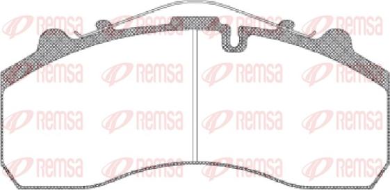 Remsa JCA 637.00 - Kit de plaquettes de frein, frein à disque cwaw.fr